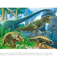 Brainy Zebra Planet of The Dinosaurs Instructive Jigsaw Puzzle for Children | Fun & Entertaining Toys for Kids | Epic Birthday for Boys & Girls | 60 Pieces 26cm x 36cm B07CHWKMWK